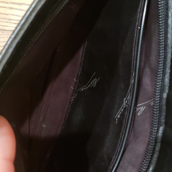 Vintage Etienne Aigner black leather clutch - Picture 5 of 5